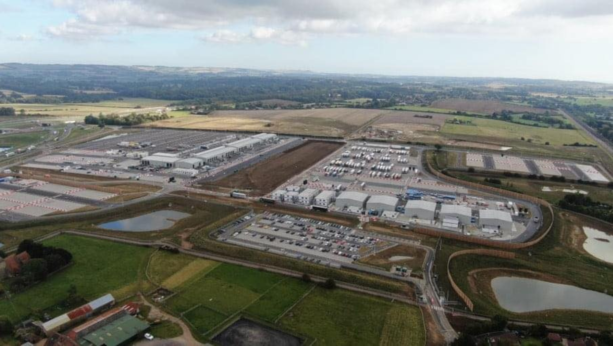 News article entitled Sevington Inland Border Facility planning consent