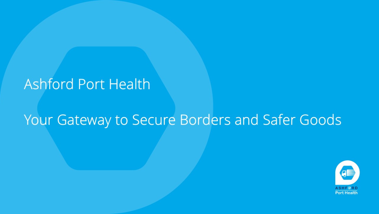 News article entitled ASHFORD PORT HEALTH RESPONSE TO DEFRA ANNOUNCEMENT