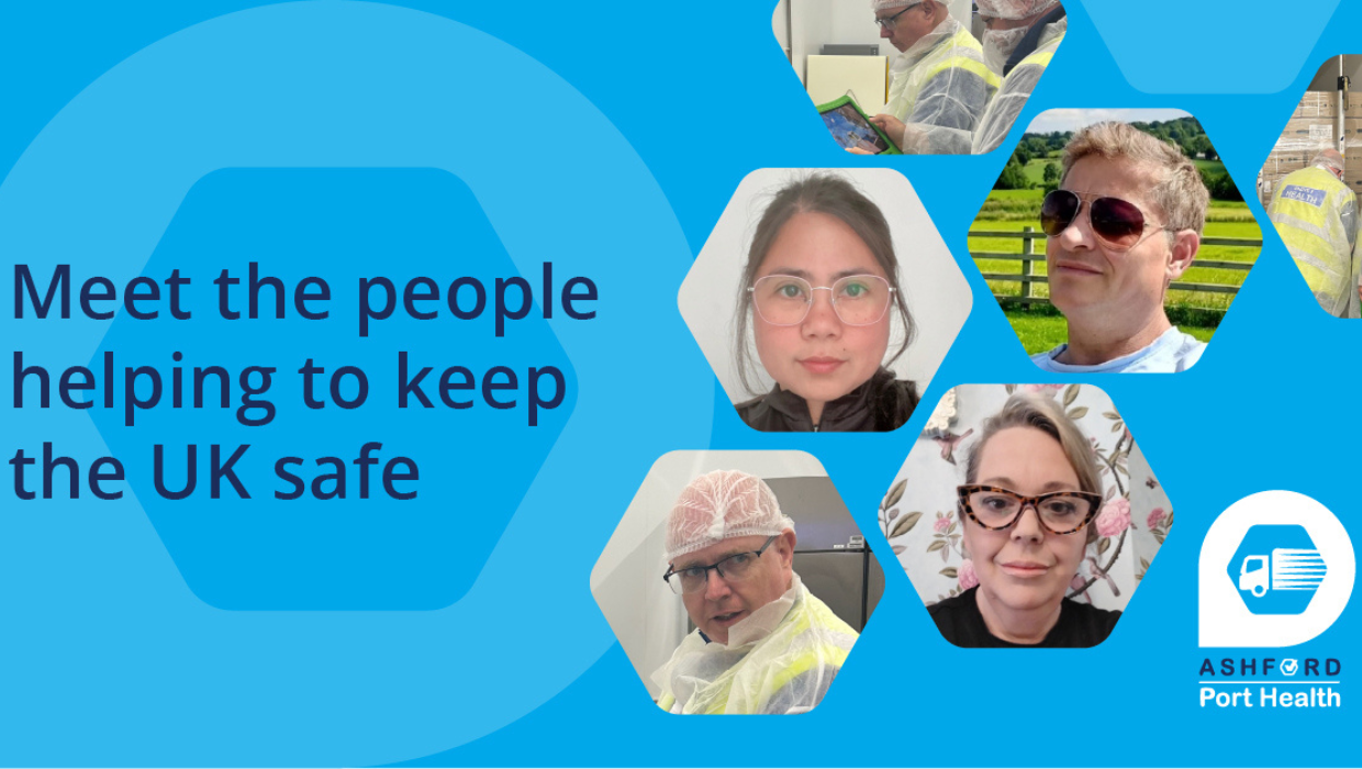 News article entitled Meet the Ashford Port Health team